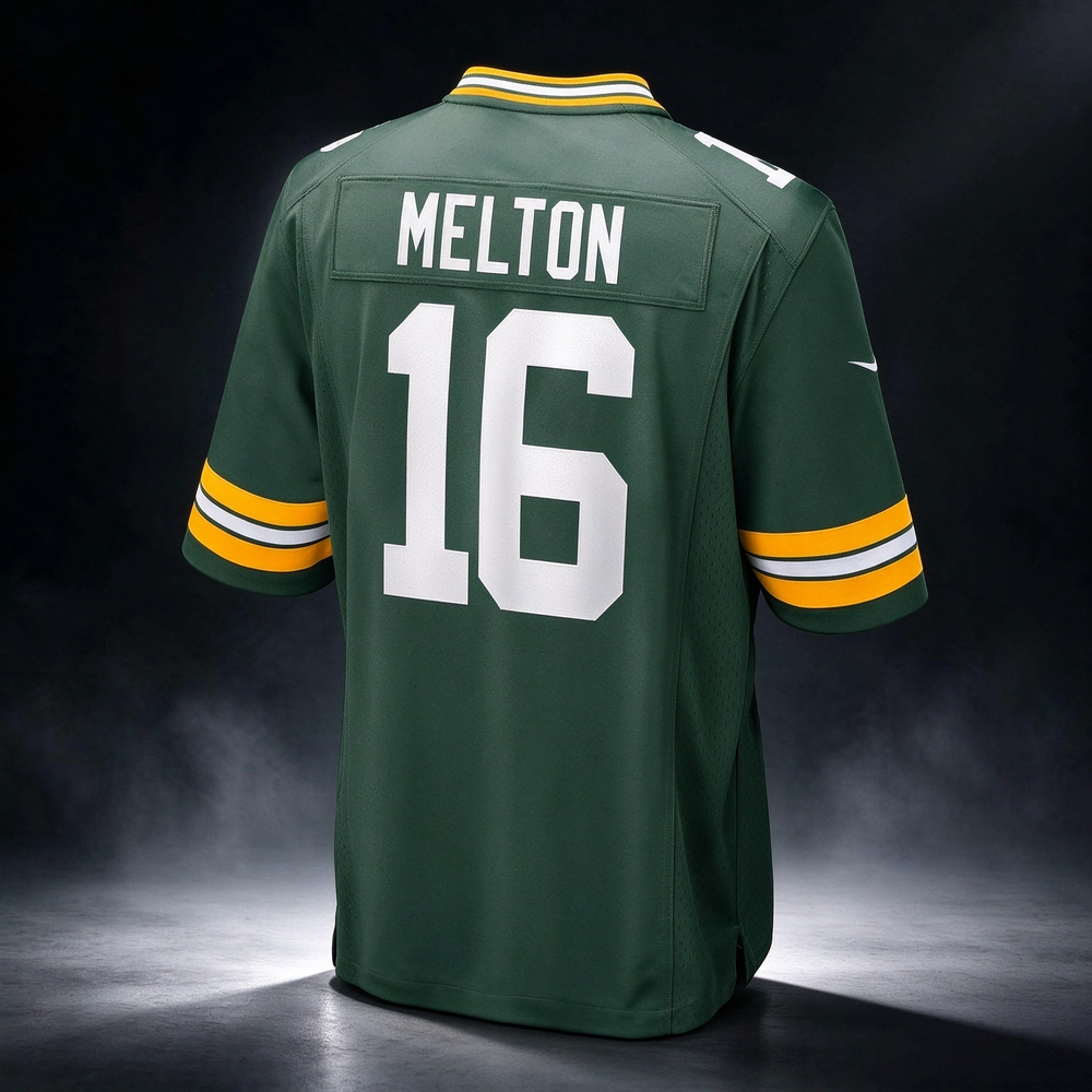 GB.Packers #16 Bo Melton Green Team Game Stitched Football American Jersey