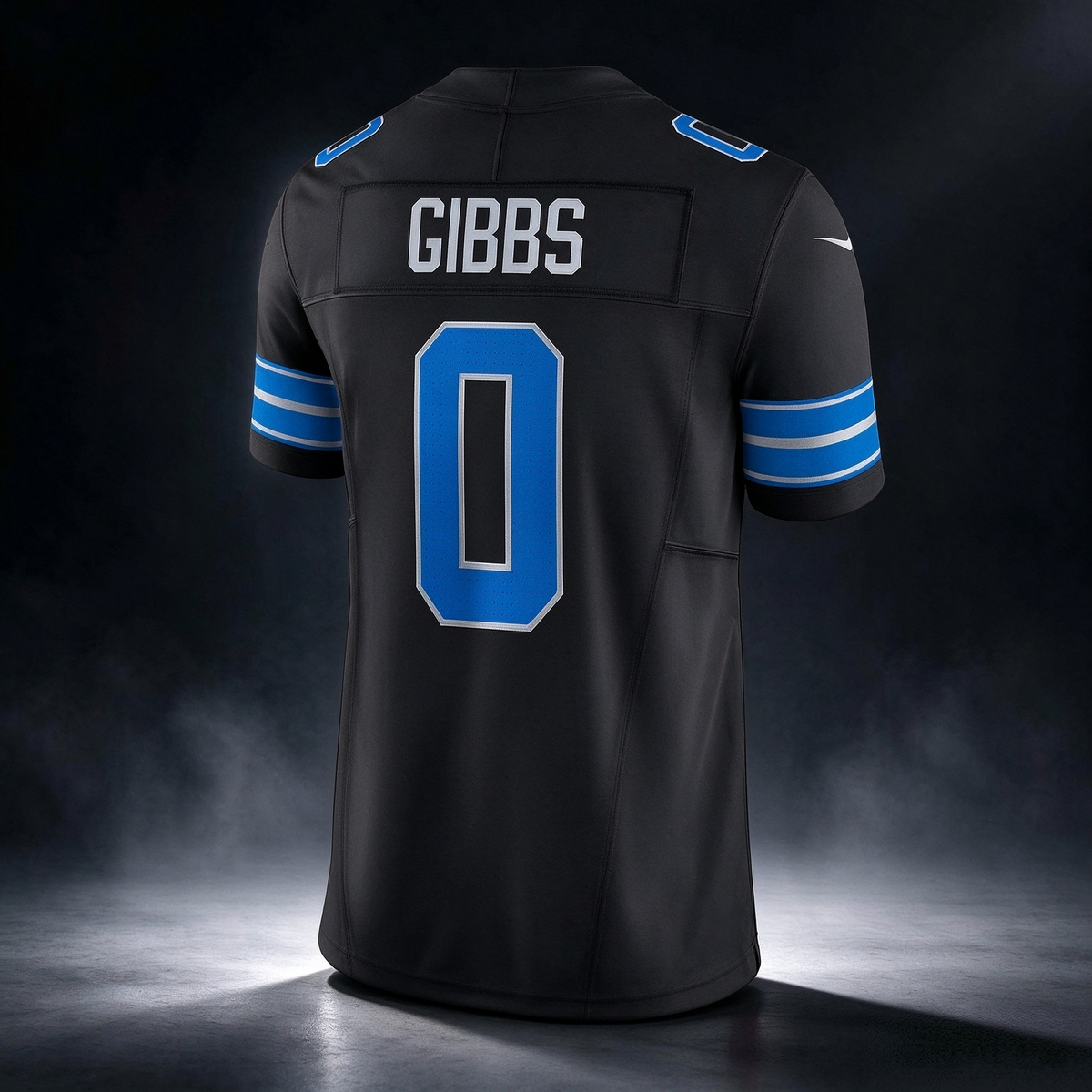 D.Lions #0 Jahmyr Gibbs Black 2nd Alternate Vapor F.U.S.E. Limited Stitched Football American Jersey