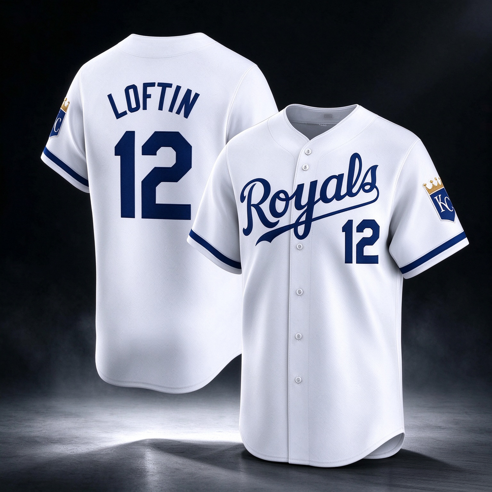 Kansas City Royals #12 Nick Loftin White 2024 Home Limited Stitched Baseball Jersey