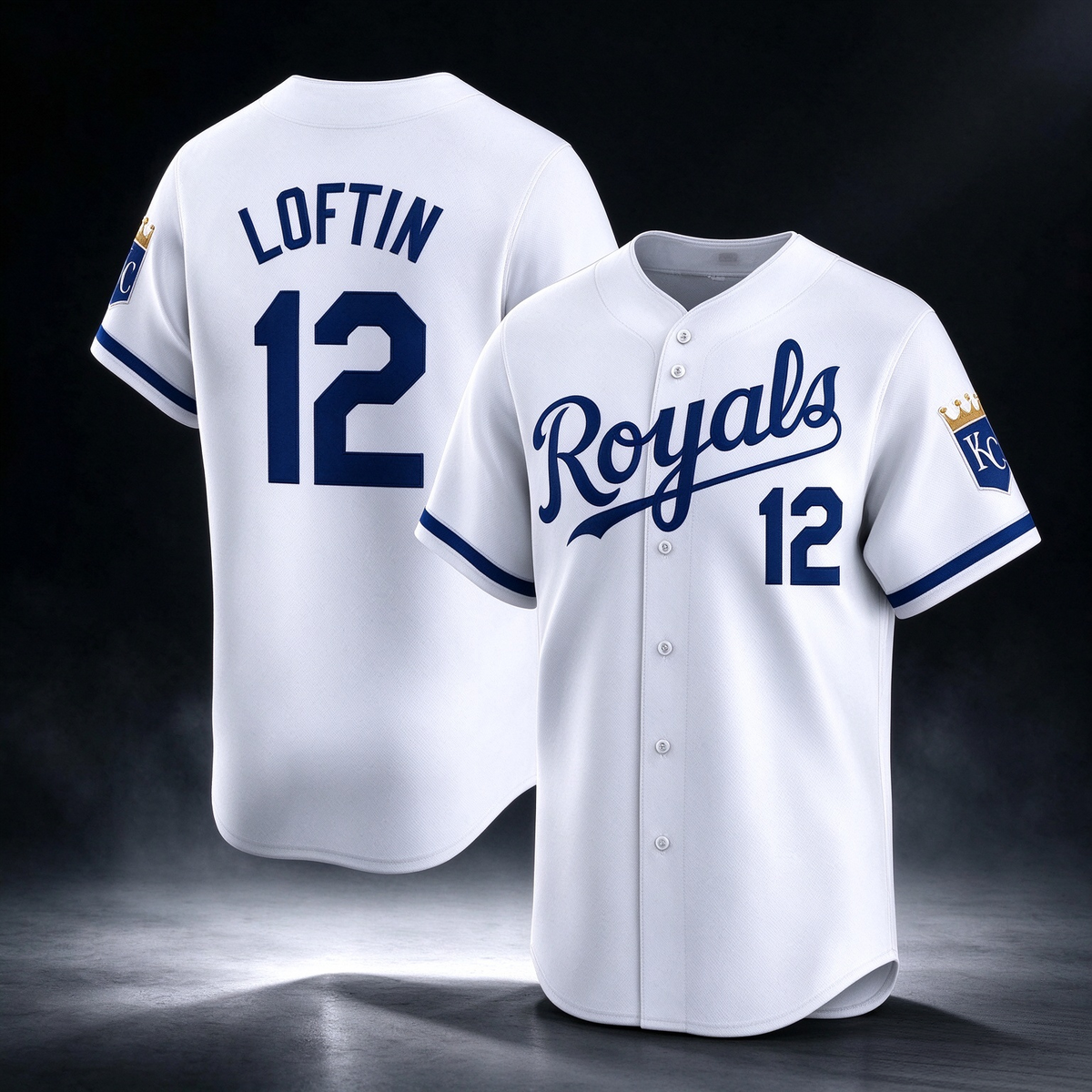 Kansas City Royals #12 Nick Loftin White 2024 Home Limited Stitched Baseball Jersey
