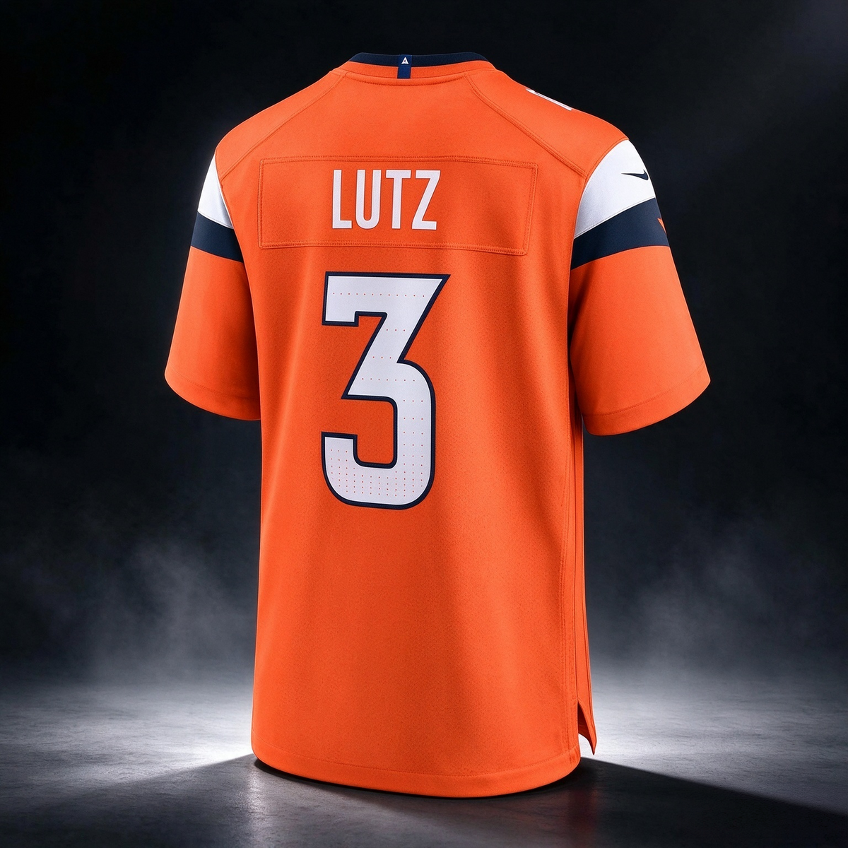 D.Broncos #3 Wil Lutz Orange Team Game Stitched Football American Jersey