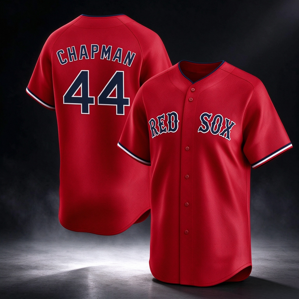 Boston Red Sox #44 Aroldis Chapman Red 2025 Alternate Limited Stitched Baseball Jersey