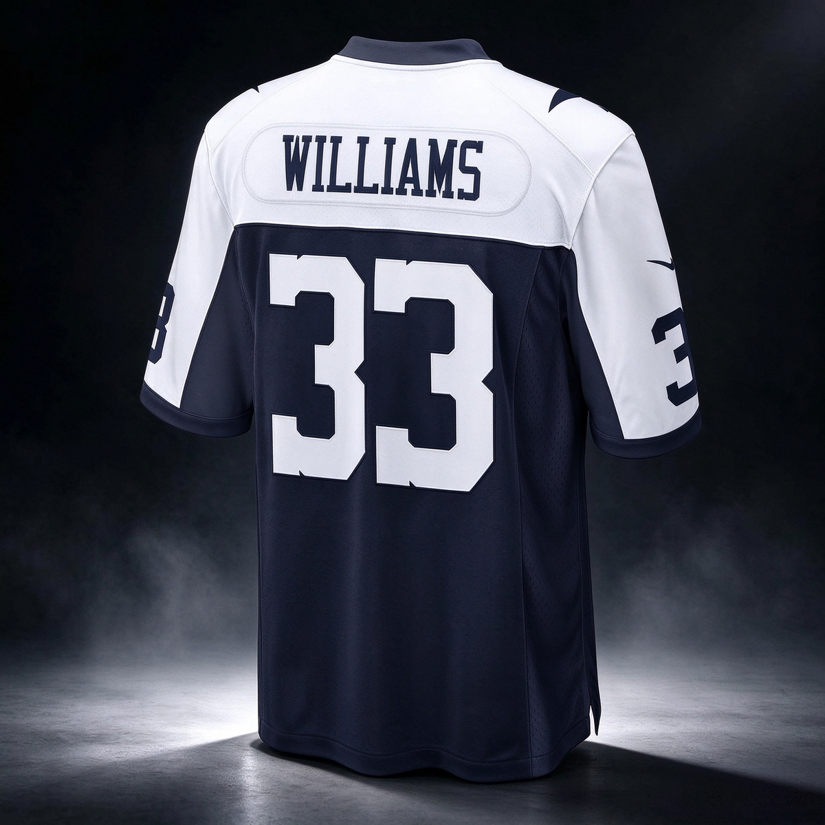 D.Cowboys #33 Javonte Williams Navy Alternate Game Stitched Football American Jersey