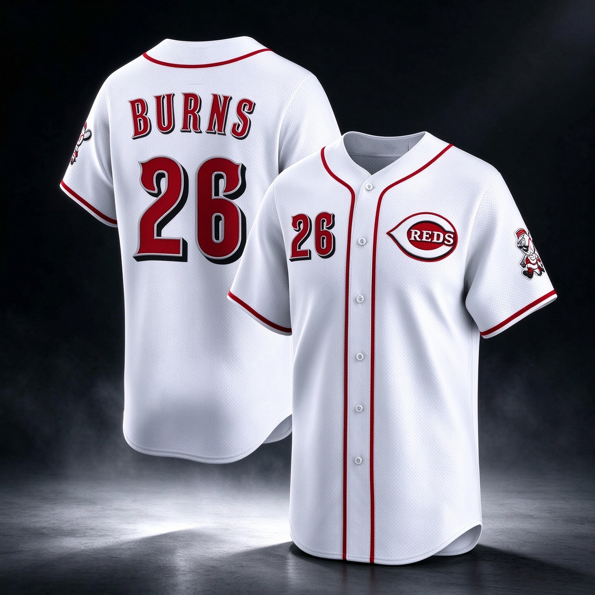 Cincinnati Reds #26 Chase Burns White Home Limited Stitched Baseball Jersey