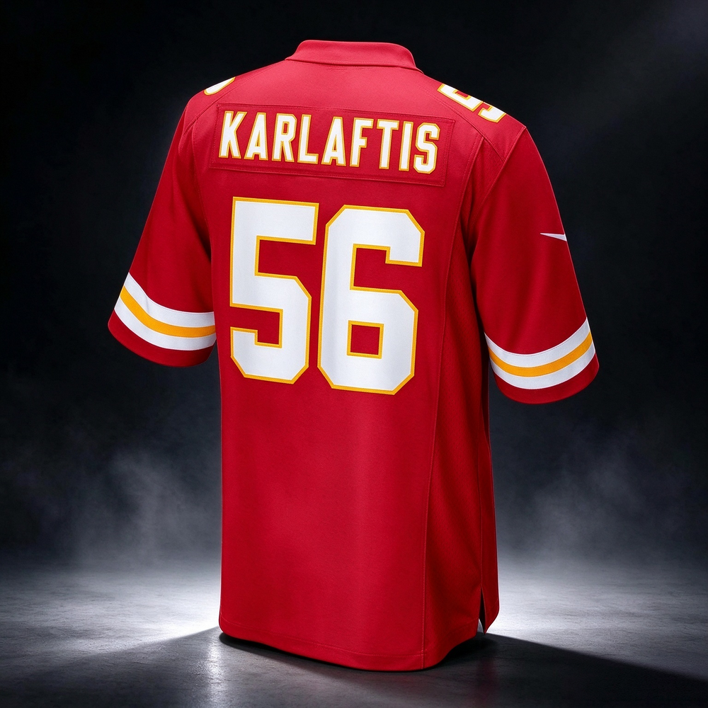 KC.Chiefs #56 George Karlaftis Red Player Game Football Jersey MAROU