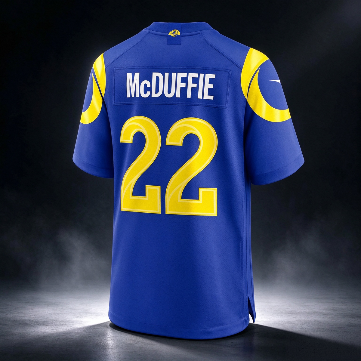 LA.Rams #22 Trent McDuffie Royal Team Game Player Stitched Football American Jersey