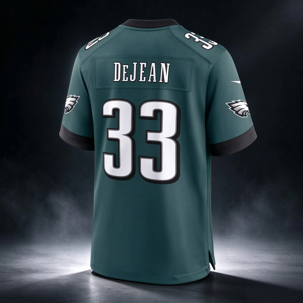 P.Eagles #33 Cooper DeJean Midnight Green Team Game Stitched Football American Jersey