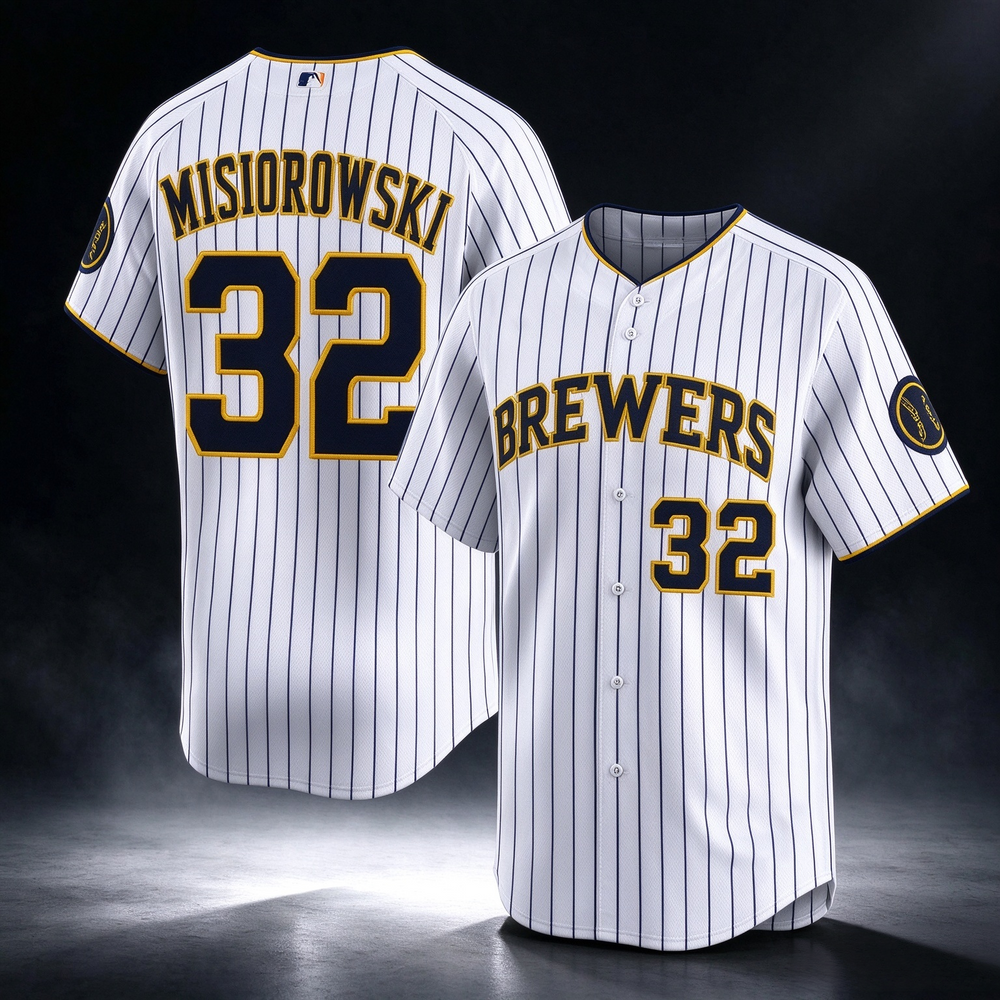 Milwaukee Brewers #32 Jacob Misiorowski White Alternate Limited Stitched Baseball Jersey